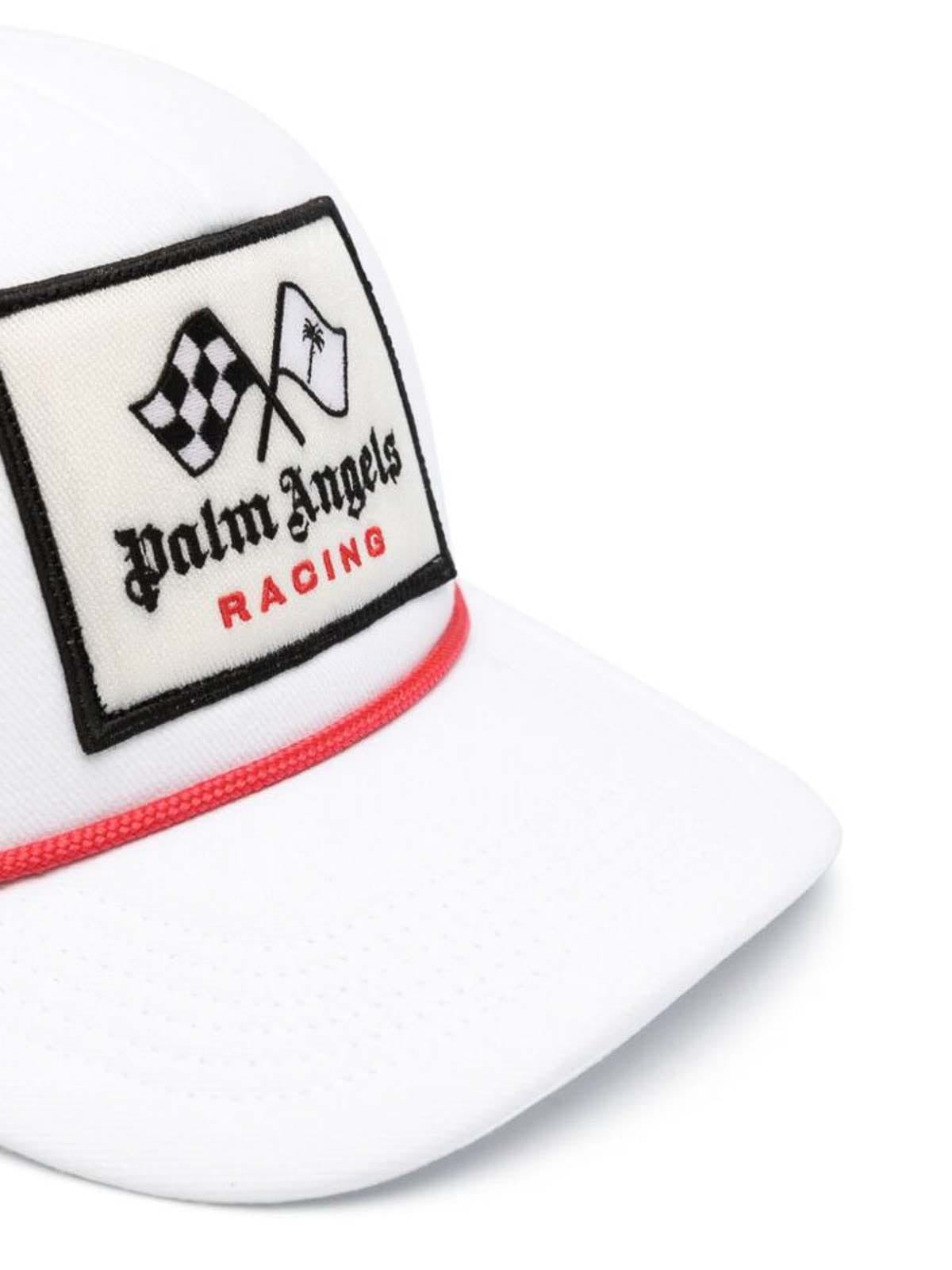 Palm Angels X F1 Racing Monogram Baseball Cap - 'White/Red'