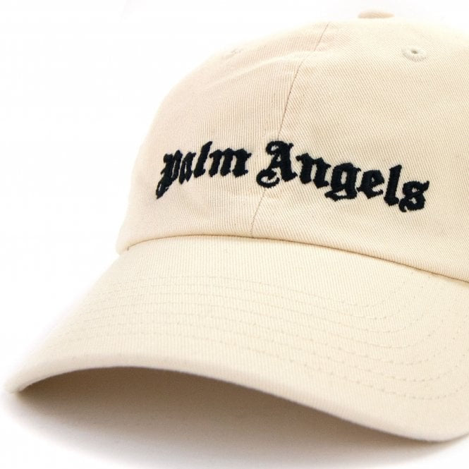 Palm Angels Classic Logo Embroidered Baseball Cap - ‘Cream/Black’