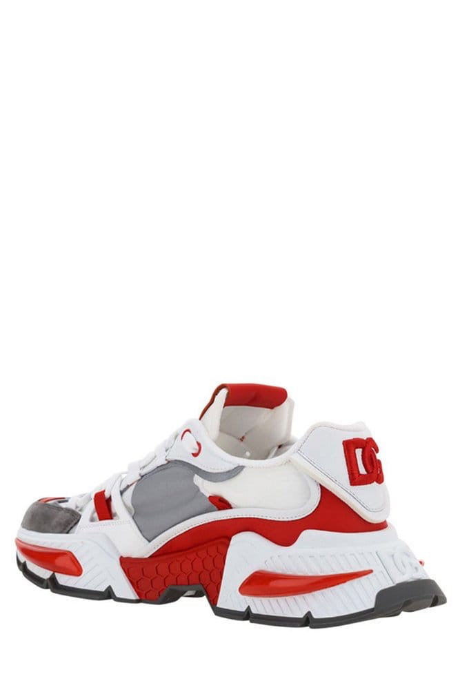 Dolce & Gabbana Airmaster Panelled Sneakers - 'White/Red/Grey'