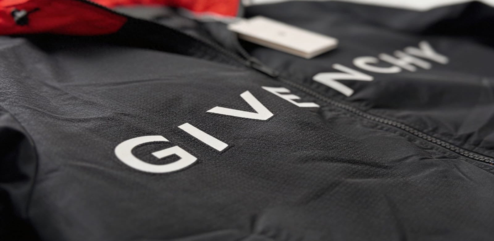 Givenchy Split Logo Technical Windbreaker - ‘Matte Black/Star Hood’ (SS18 Archive)