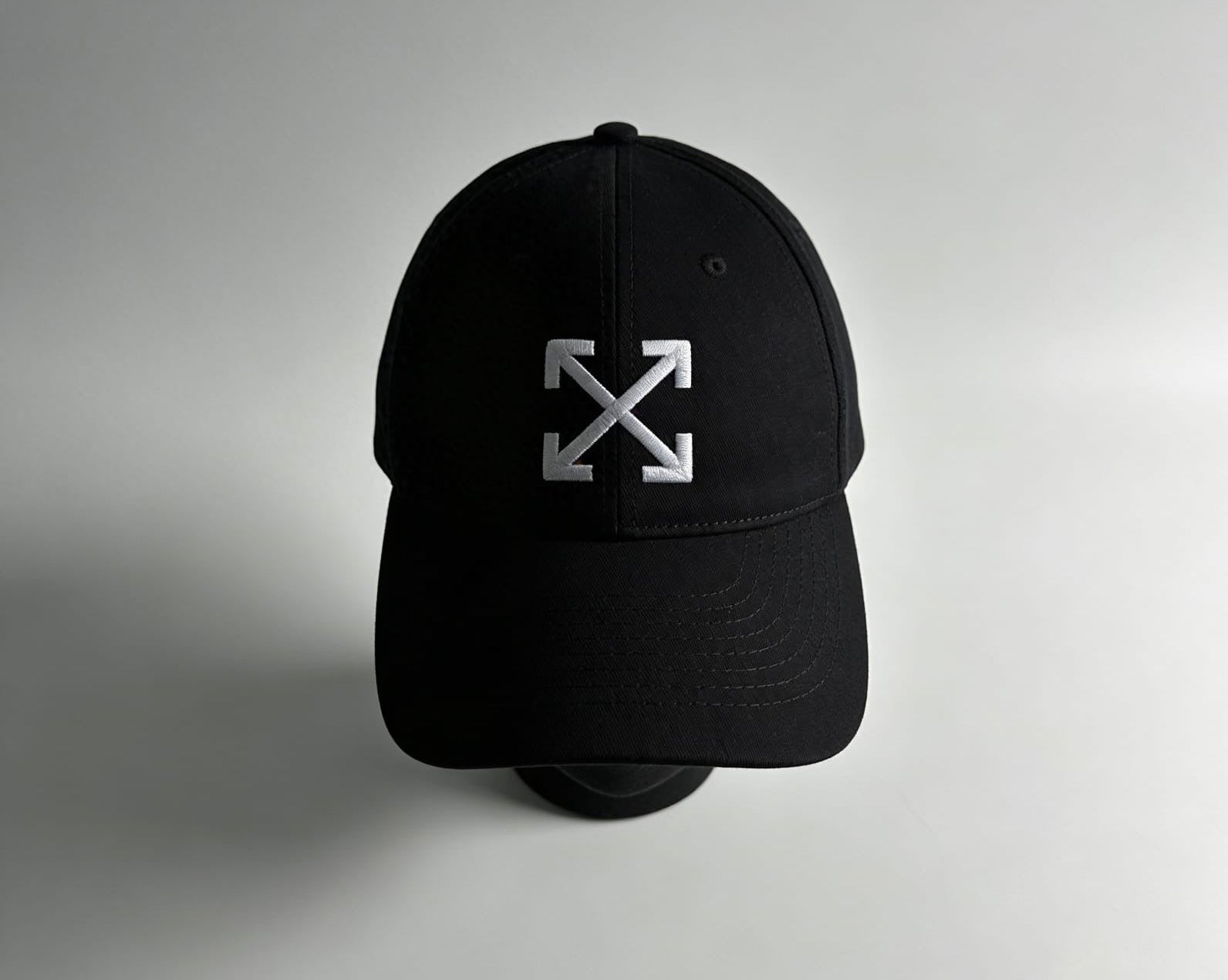 Off-White Classic Arrow Embroidered Baseball Cap - ‘Matte Black/White’