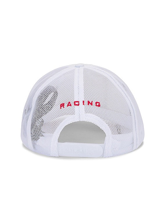 Palm Angels X F1 Racing Monogram Baseball Cap - 'White/Red'