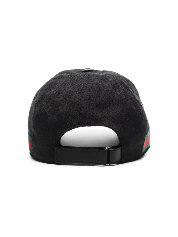 Gucci Classic GG Canvas Baseball Cap - ‘Black/Green/Red’