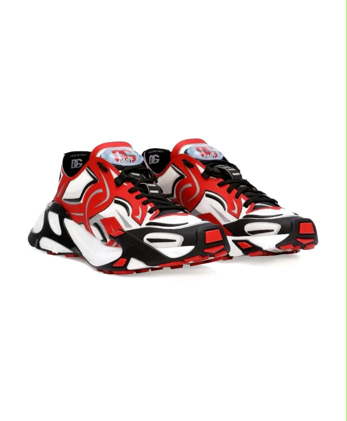 Dolce & Gabbana Fast Technical Sneakers - ‘Red/Black/White’