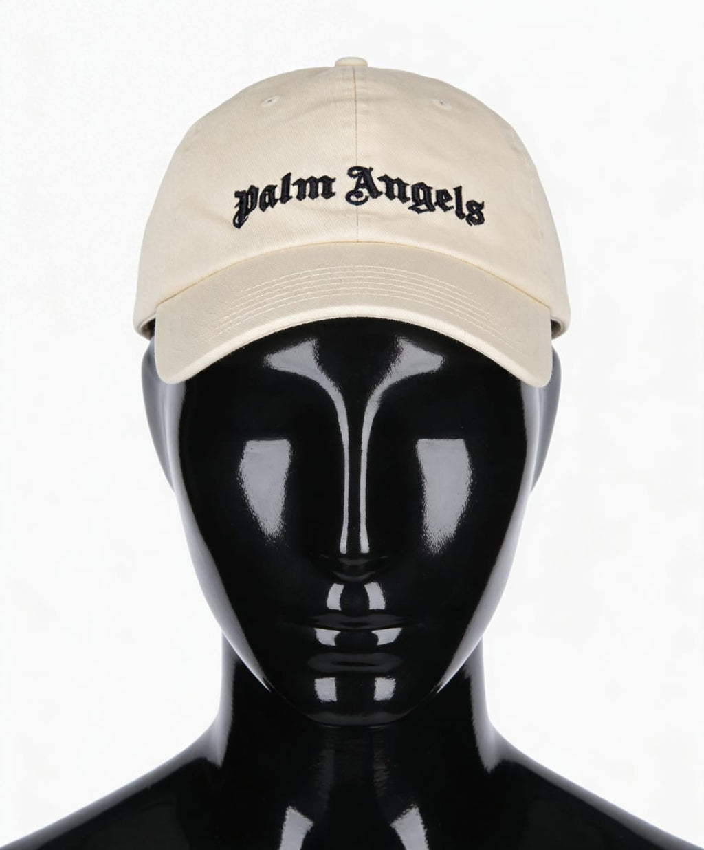 Palm Angels Classic Logo Embroidered Baseball Cap - ‘Cream/Black’