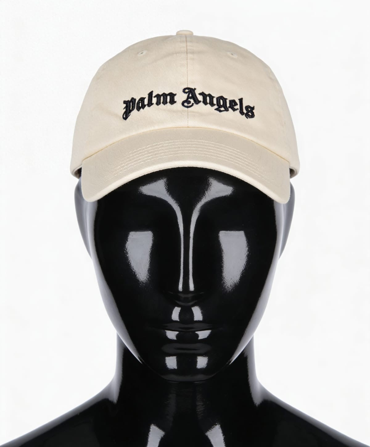 Palm Angels Classic Logo Embroidered Baseball Cap - ‘Cream/Black’