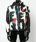 Alexander McQueen Watercolour Graffiti Hooded Windbreaker - ‘Multicolour/Black’ (SS22 Archive)