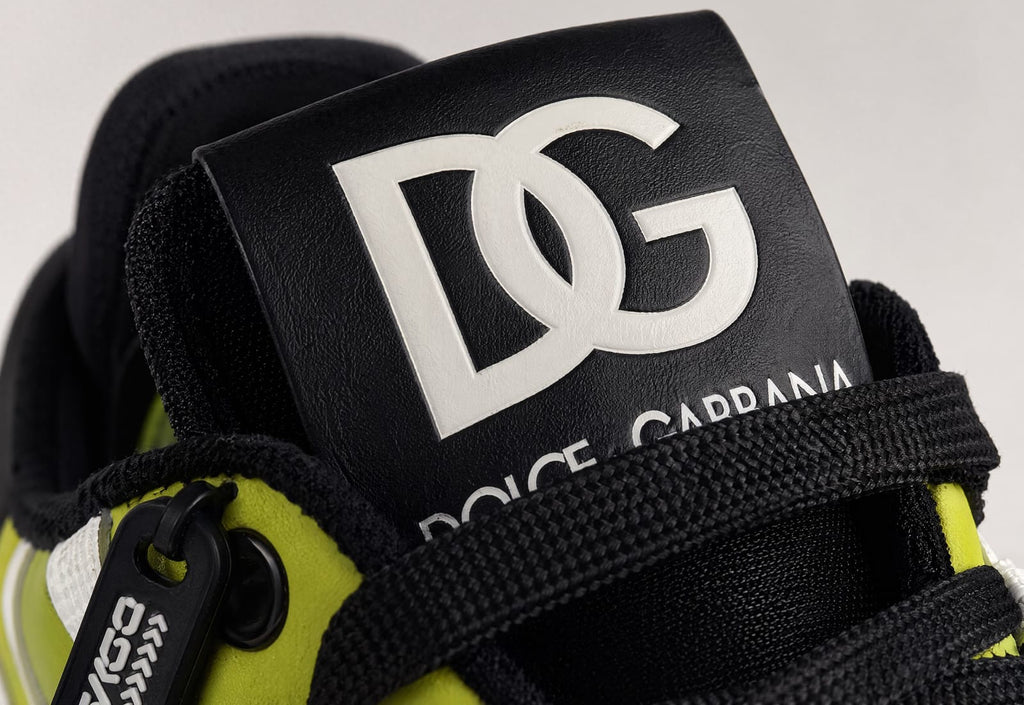 Dolce & Gabbana Airmaster Panelled Sneakers - 'Black/Neon Yellow'