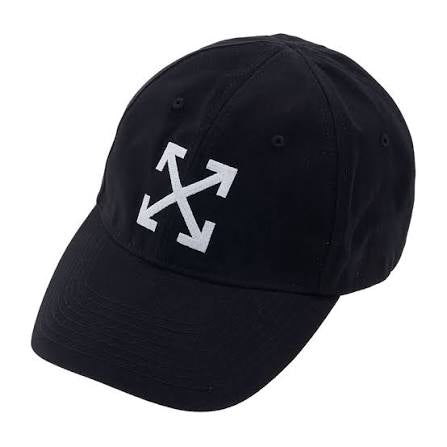 Off-White Classic Arrow Embroidered Baseball Cap - ‘Matte Black/White’
