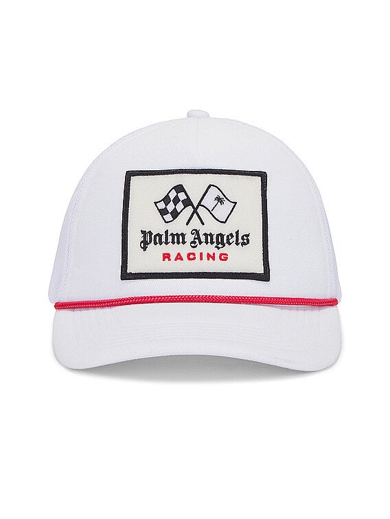 Palm Angels X F1 Racing Monogram Baseball Cap - 'White/Red'
