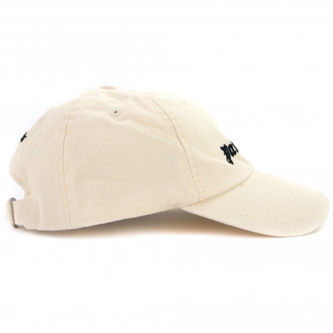 Palm Angels Classic Logo Embroidered Baseball Cap - ‘Cream/Black’