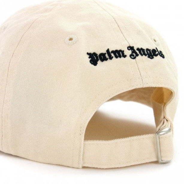 Palm Angels Classic Logo Embroidered Baseball Cap - ‘Cream/Black’