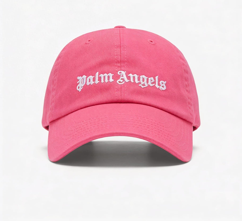 Palm Angels Classic Logo Embroidered Baseball Cap - ‘Fuchsia Pink/White’
