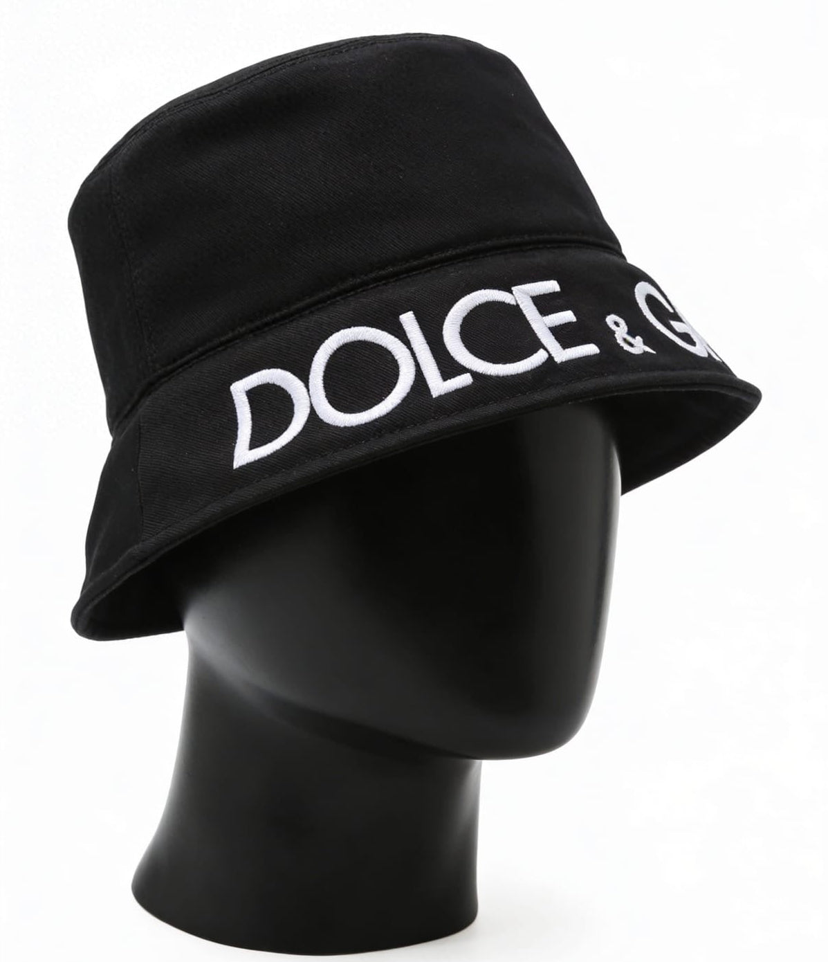 Dolce & Gabbana Allover DG Logo Nylon Bucket Hat - ‘Matte Black’