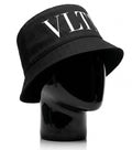 Valentino Garavani VLTN Nylon Bucket Hat - ‘Black/White’