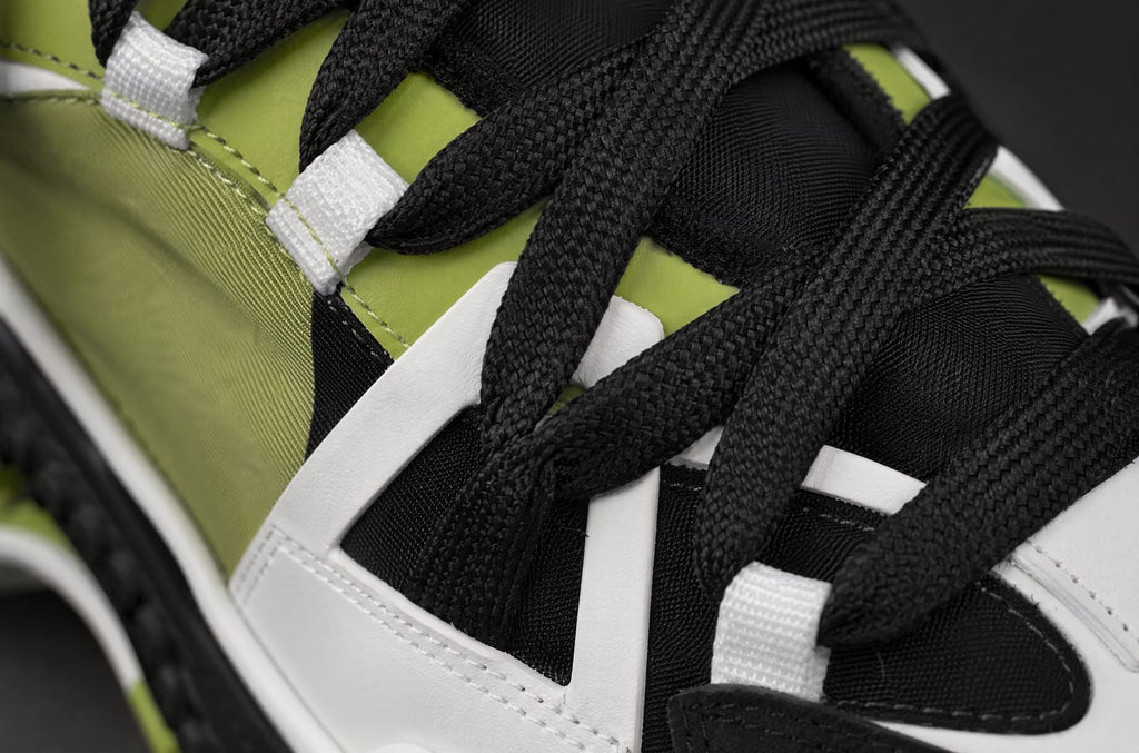 Dolce & Gabbana Airmaster Panelled Sneakers - 'Black/Neon Yellow'