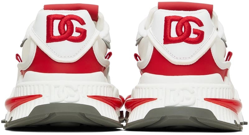 Dolce & Gabbana Airmaster Panelled Sneakers - 'White/Red/Grey'