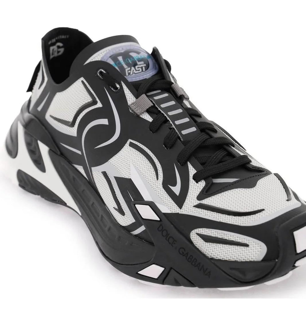 Dolce & Gabbana Fast Technical Sneakers - ‘Black/White’