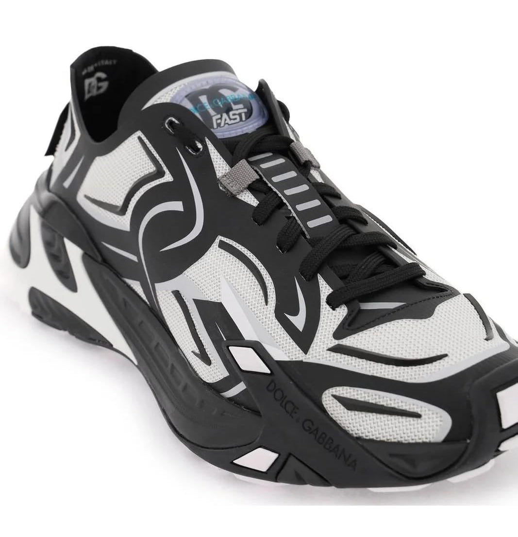 Dolce & Gabbana Fast Technical Sneakers - ‘Black/White’
