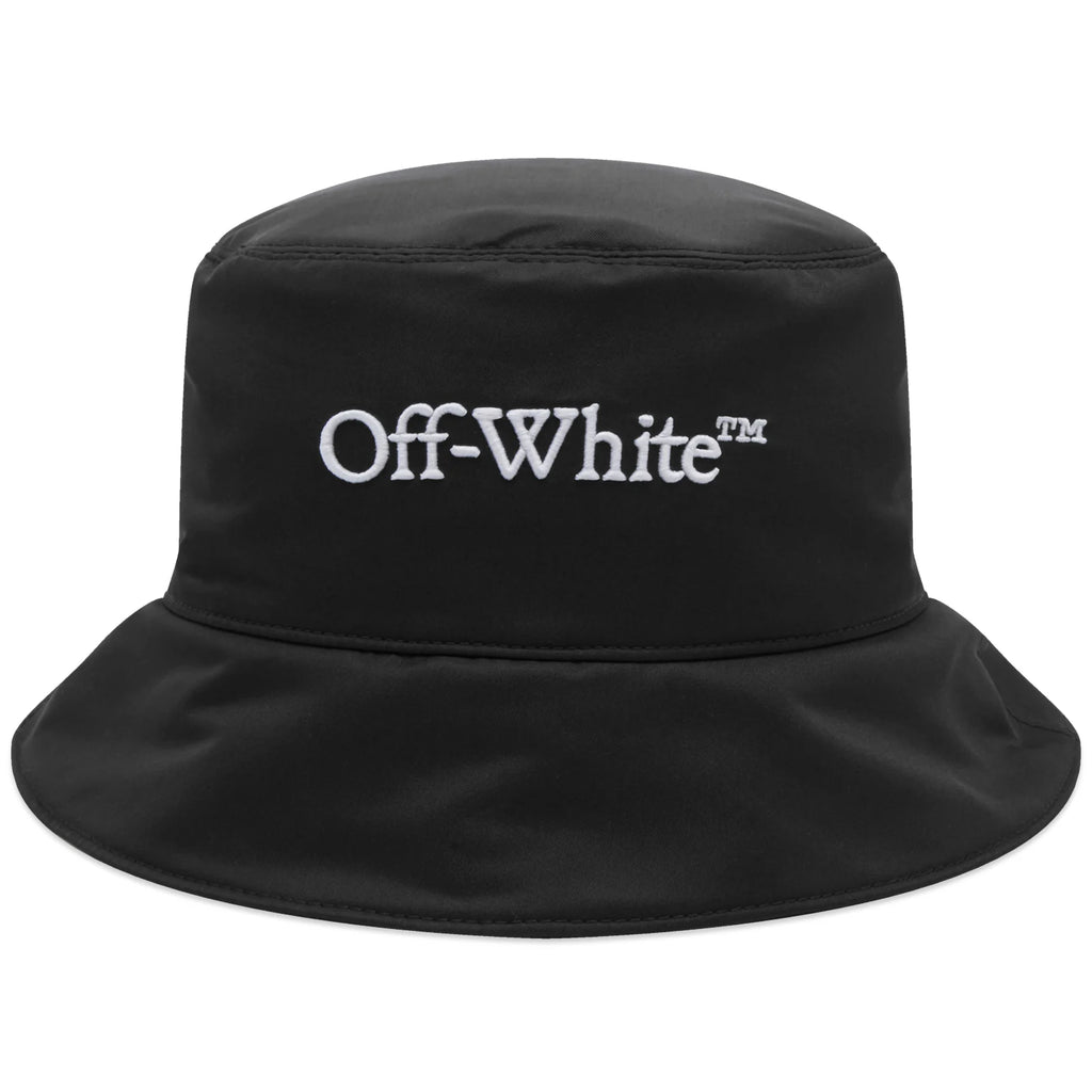 Off-White™️ 'OFF' Helvetica Logo Bucket Hat - 'Black/White'