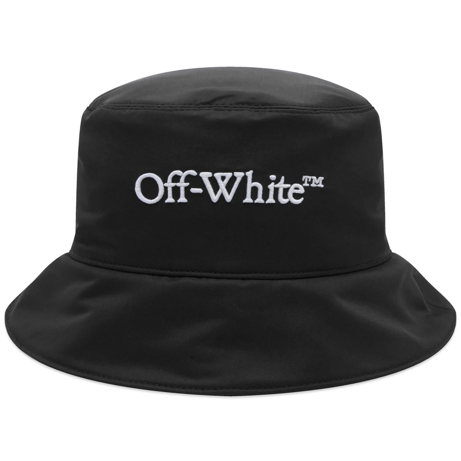 Off-White™️ 'OFF' Helvetica Logo Bucket Hat - 'Black/White'