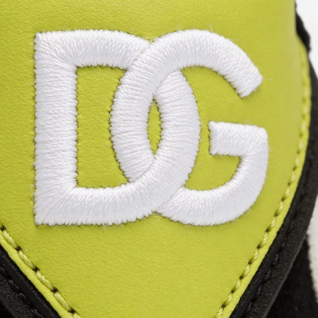 Dolce & Gabbana Airmaster Panelled Sneakers - 'Black/Neon Yellow'