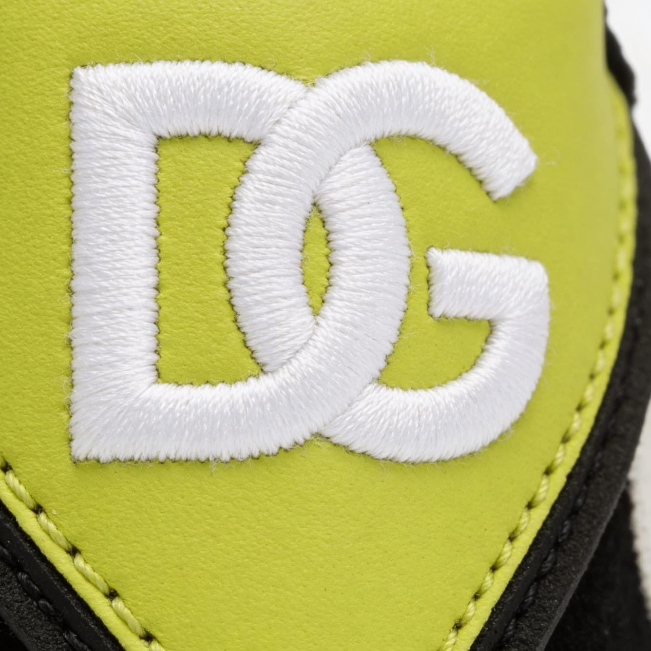 Dolce & Gabbana Airmaster Panelled Sneakers - 'Black/Neon Yellow'