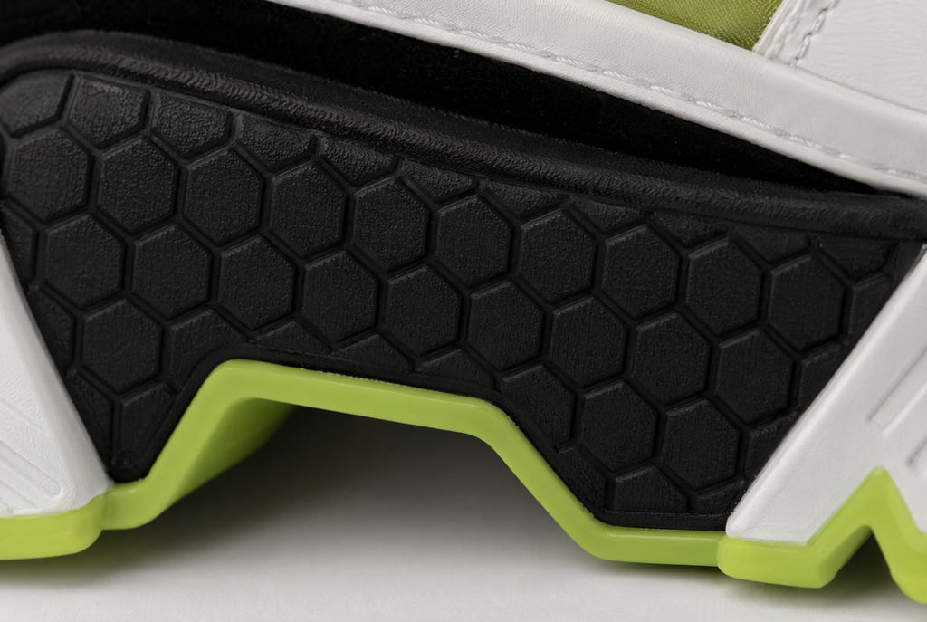 Dolce & Gabbana Airmaster Panelled Sneakers - 'Black/Neon Yellow'