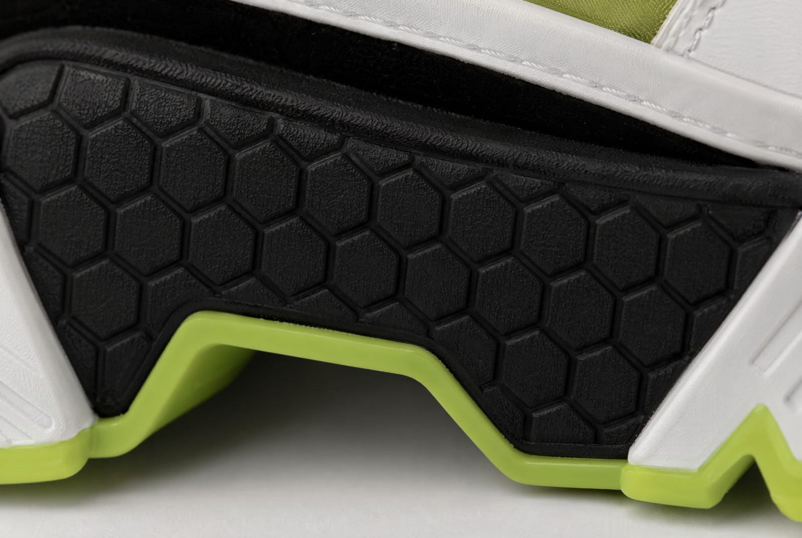 Dolce & Gabbana Airmaster Panelled Sneakers - 'Black/Neon Yellow'