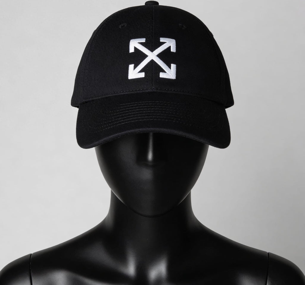 Off-White Classic Arrow Embroidered Baseball Cap - ‘Matte Black/White’
