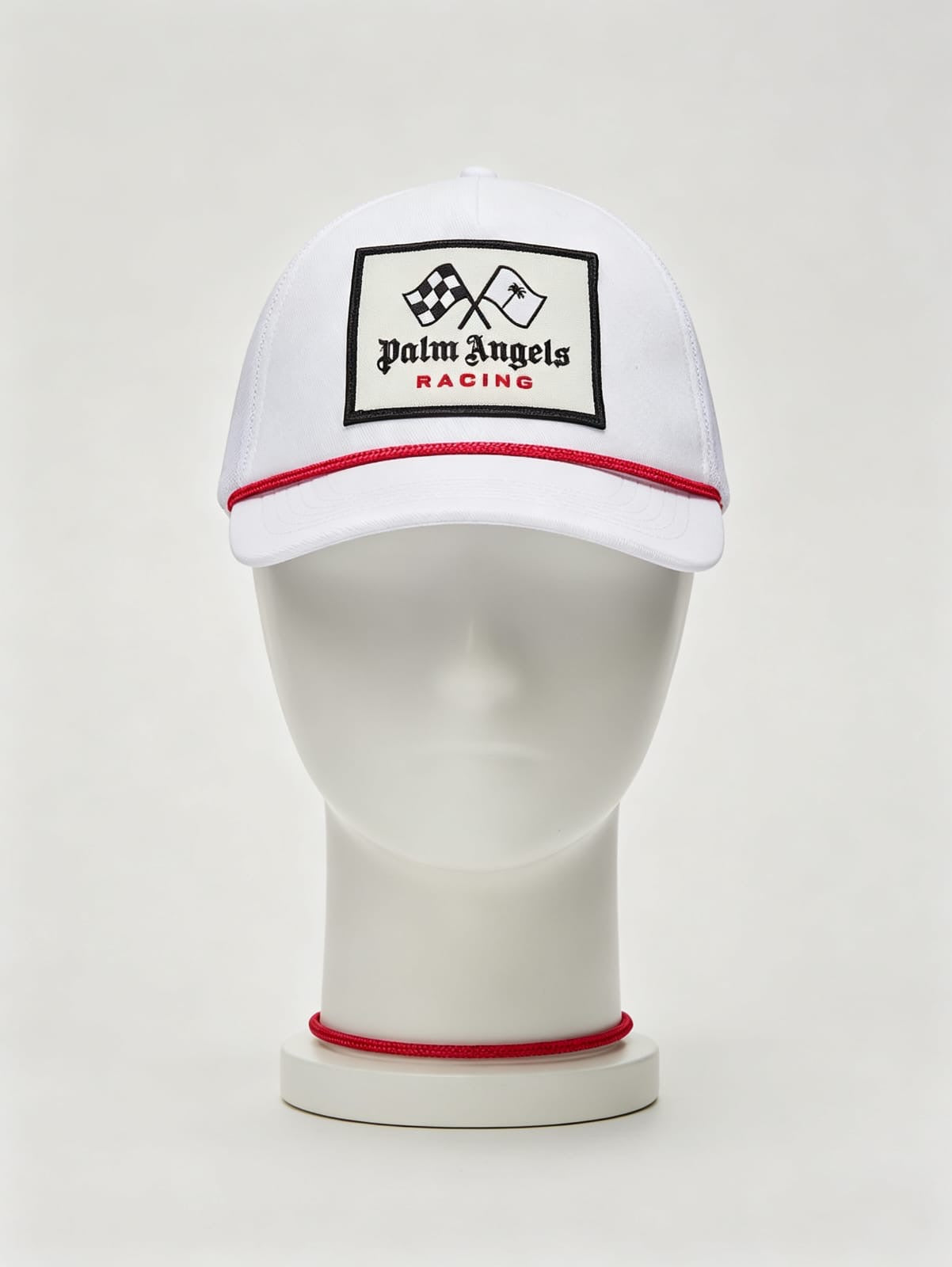 Palm Angels X F1 Racing Monogram Baseball Cap - 'White/Red'