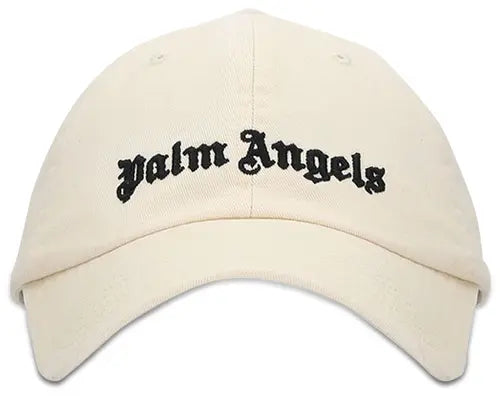 Palm Angels Classic Logo Embroidered Baseball Cap - ‘Cream/Black’