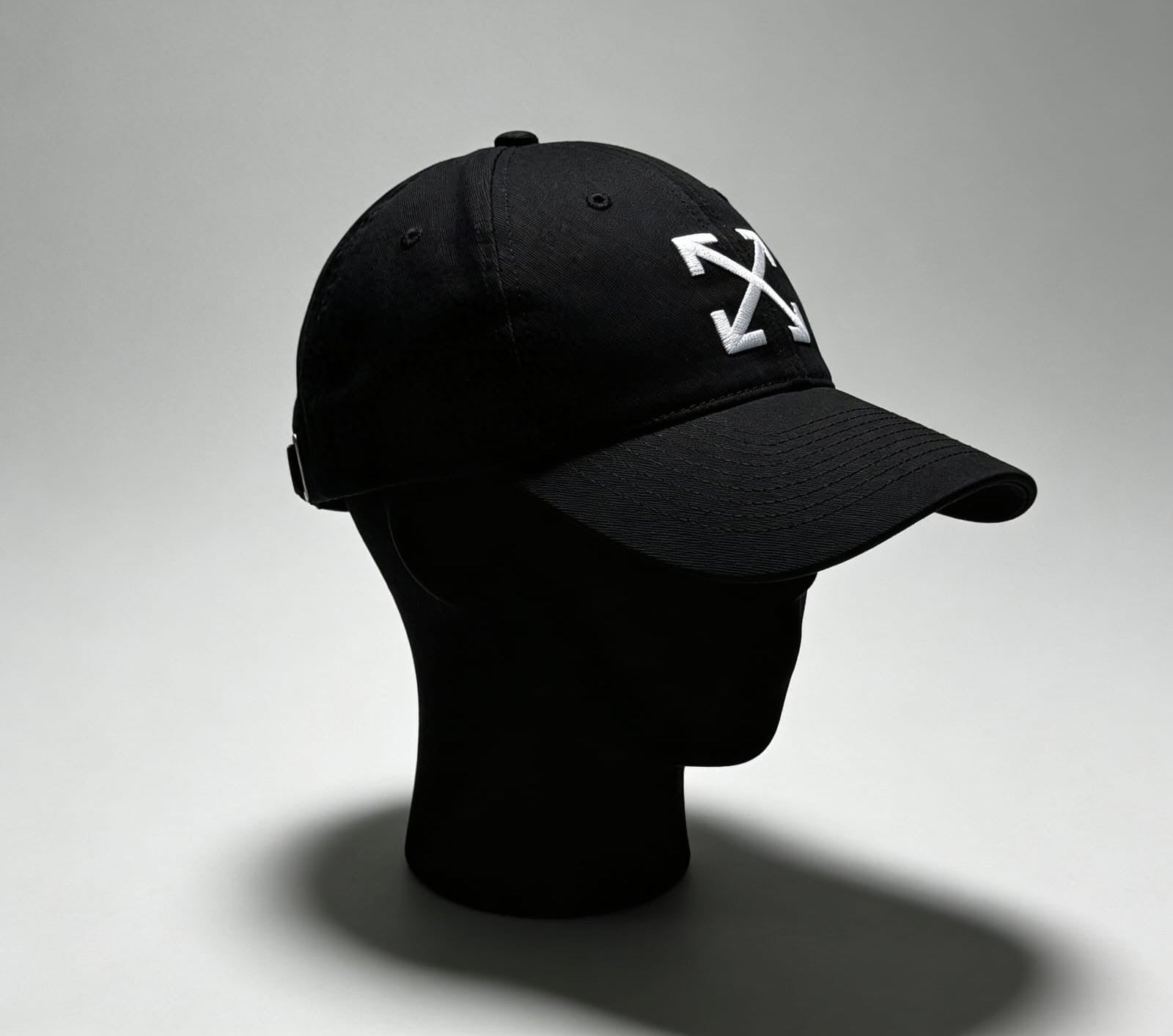 Off-White Classic Arrow Embroidered Baseball Cap - ‘Matte Black/White’