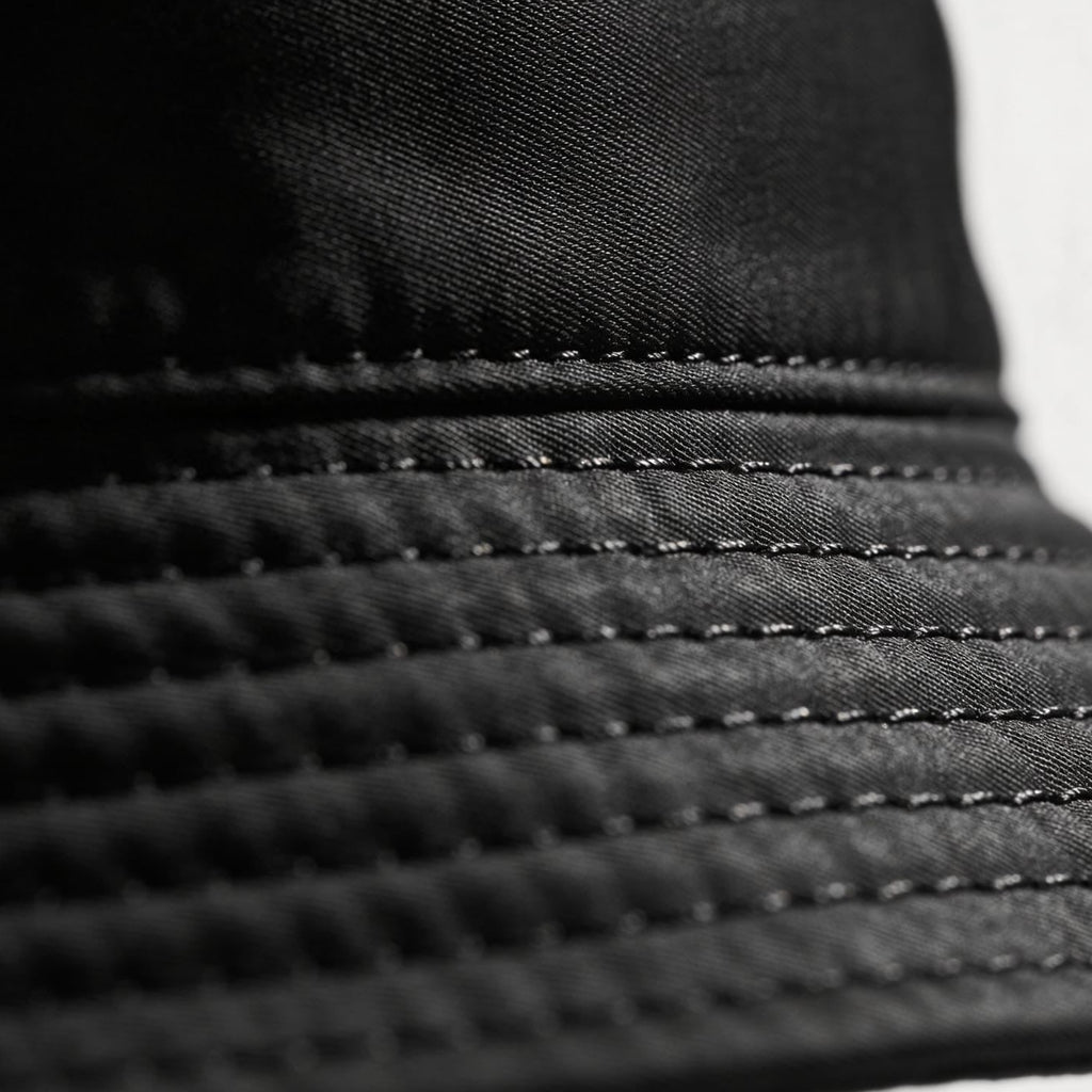 Valentino Garavani VLTN Nylon Bucket Hat - ‘Black/White’