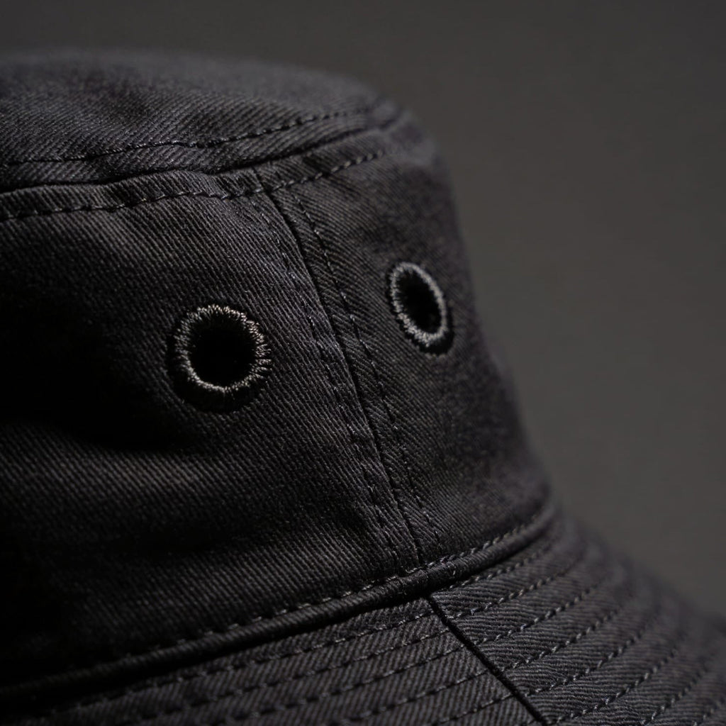 Valentino Garavani VLTN Nylon Bucket Hat - ‘Black/White’
