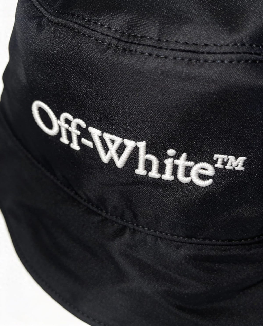 Off-White™️ 'OFF' Helvetica Logo Bucket Hat - 'Black/White'